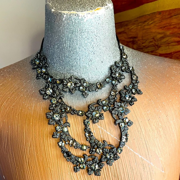 Badgley Mischka Jewelry - Badgley Mischka Rhinestone Statement Necklace